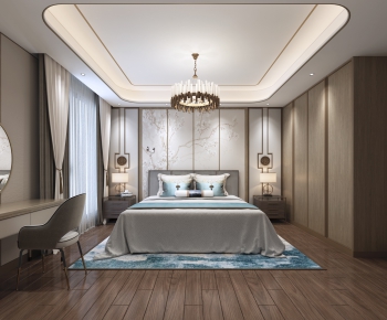 New Chinese Style Bedroom-ID:943986797