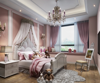 American Style Girl's Room Daughter's Room-ID:572893762
