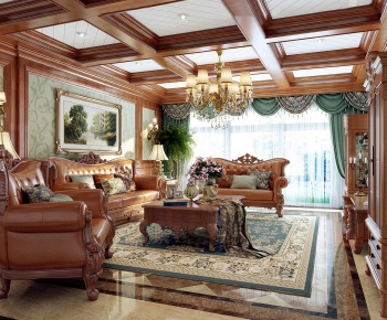 American Style A Living Room-ID:310384382