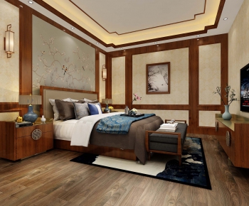 New Chinese Style Bedroom-ID:160941343