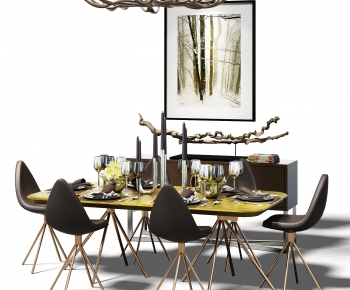 Modern Dining Table And Chairs-ID:583805343