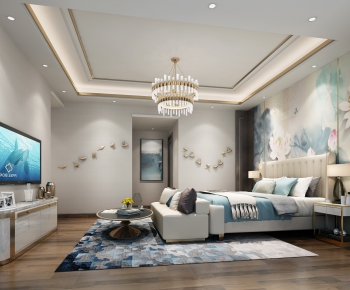 New Chinese Style Bedroom-ID:673690128