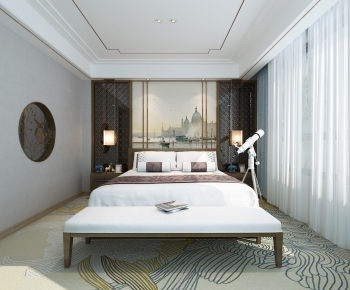 New Chinese Style Bedroom-ID:111839199