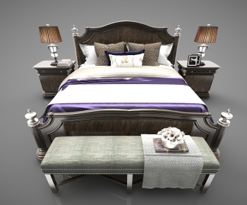 Modern Double Bed-ID:255157173