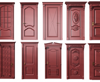 Chinese Style Solid Wood Door-ID:102522451