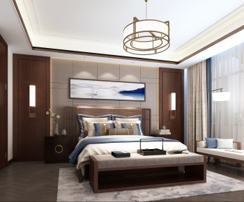New Chinese Style Bedroom-ID:712492943