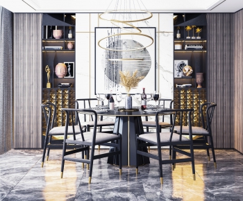 New Chinese Style Dining Room-ID:114834792