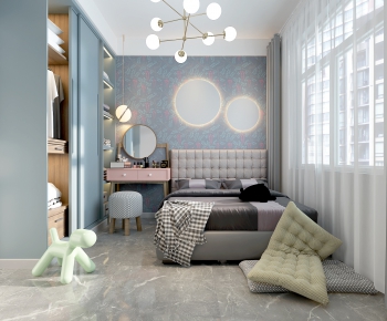 Nordic Style Girl's Room Daughter's Room-ID:142707631