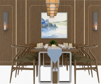 New Chinese Style Dining Table And Chairs-ID:315202688