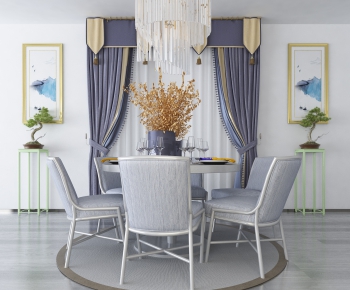 New Chinese Style Dining Table And Chairs-ID:978504879