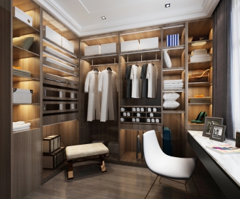 Modern Clothes Storage Area-ID:275892955