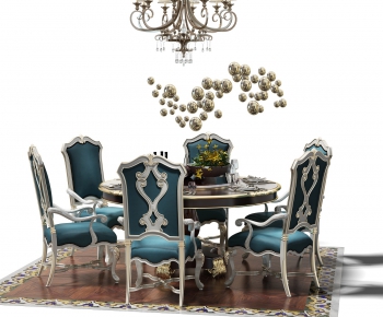Simple European Style Dining Table And Chairs-ID:546336381