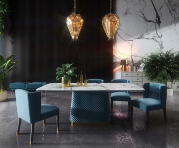 Modern Dining Table And Chairs-ID:253219995