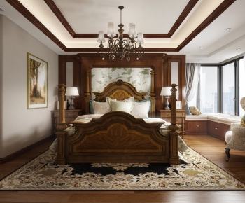 American Style Bedroom-ID:709170345