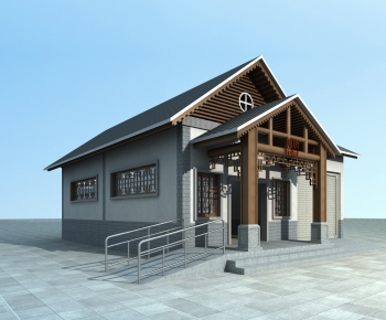 New Chinese Style Building Appearance-ID:404250337