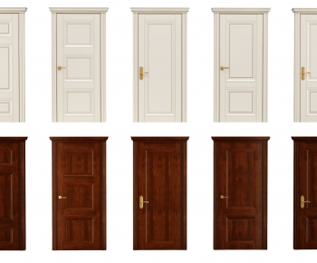 European Style Solid Wood Door-ID:308930764