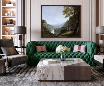 Simple European Style Sofa Combination-ID:120547887