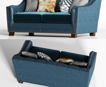 Simple European Style A Sofa For Two-ID:373782726