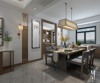 New Chinese Style Dining Room-ID:782310258