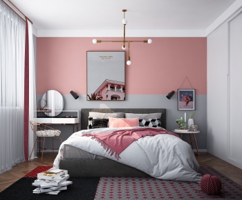 Nordic Style Bedroom-ID:343088157