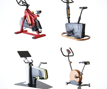 现代健身房动感单车器材组合-ID:789044