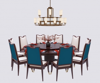 New Chinese Style Dining Table And Chairs-ID:611235114