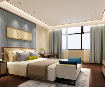 New Chinese Style Bedroom-ID:336096162