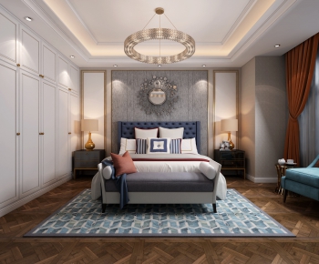 Simple European Style Bedroom-ID:467538219