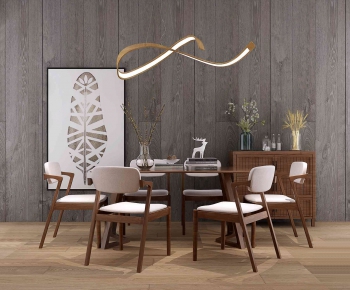 New Chinese Style Dining Table And Chairs-ID:914313552