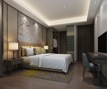 New Chinese Style Bedroom-ID:609749141