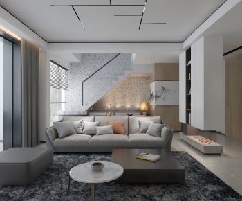 Modern A Living Room-ID:105628523