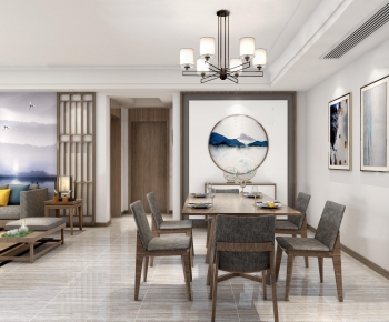 New Chinese Style Dining Room-ID:785758372