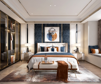 New Chinese Style Bedroom-ID:518291357