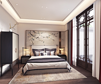 New Chinese Style Bedroom-ID:212318658