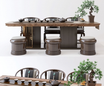 New Chinese Style Tea Tables And Chairs-ID:796818821