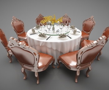 European Style Dining Table And Chairs-ID:472008188