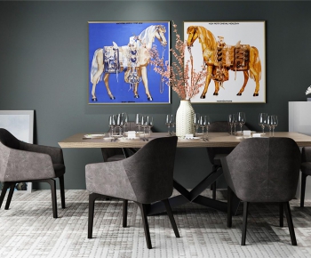 Modern Dining Table And Chairs-ID:348265388