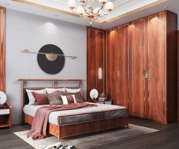 New Chinese Style Bedroom-ID:730081546