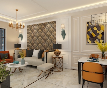 European Style A Living Room-ID:687746621
