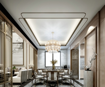 New Chinese Style Dining Room-ID:465321978