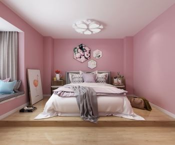 Nordic Style Bedroom-ID:975295838