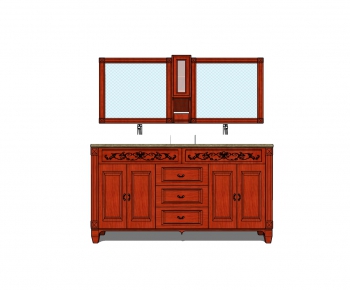 New Chinese Style Bathroom Cabinet-ID:106053638
