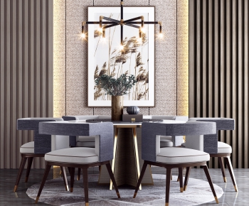 New Chinese Style Dining Table And Chairs-ID:894092166