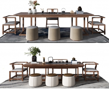 New Chinese Style Tea Tables And Chairs-ID:396228628