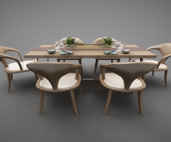 New Chinese Style Dining Table And Chairs-ID:818655338