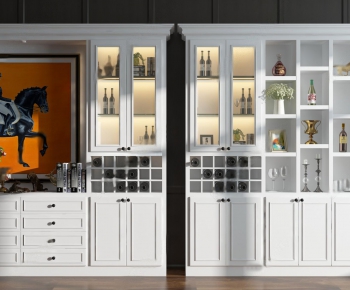 European Style Wine Cabinet-ID:684920353