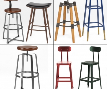 Industrial Style Bar Chair-ID:856681949
