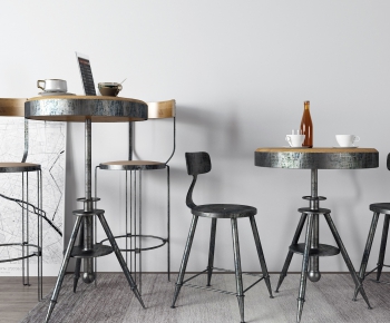 Industrial Style Leisure Table And Chair-ID:848745766
