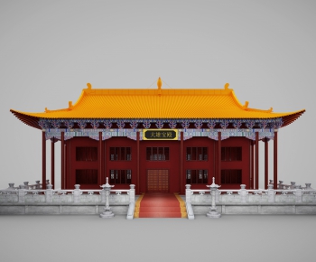Chinese Style Ancient Architectural Buildings-ID:722976864