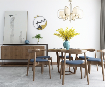 New Chinese Style Dining Table And Chairs-ID:679858774